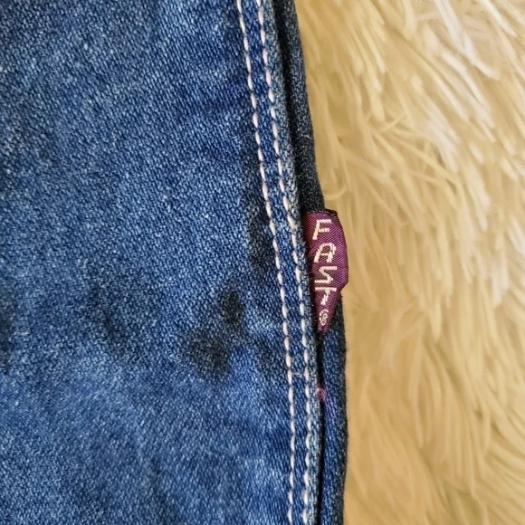 Vintage super high waist straight leg FAST jeans 4/6 - Picture 5 of 8
